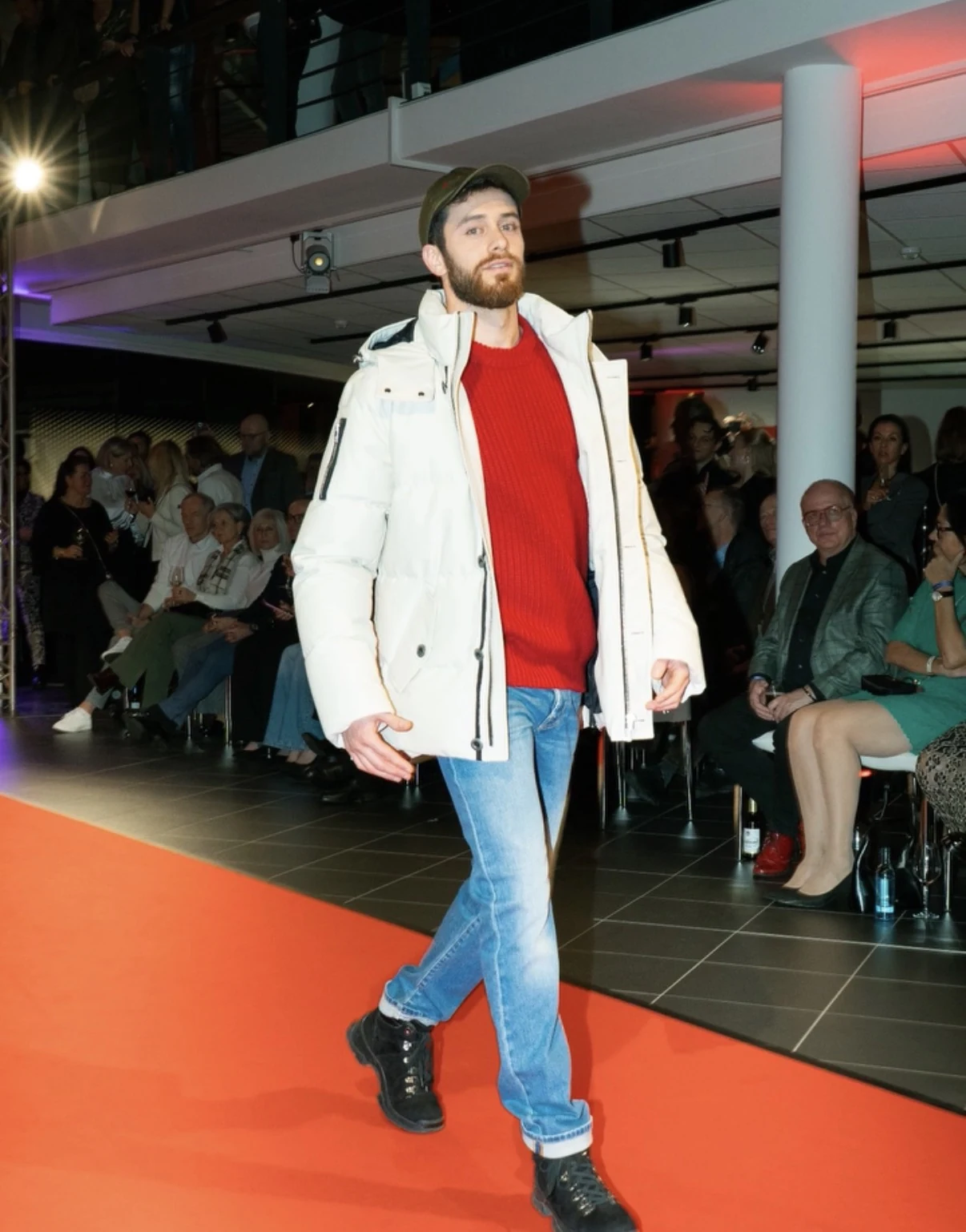 Ali Saad auf dem Laufsteg